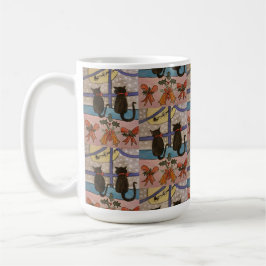 Black Cat Christmas Tasse