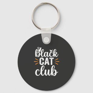 Black Cat Club Halloween-Design Schlüsselanhänger
