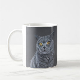 Black cat coffee or tea mug kaffeetasse