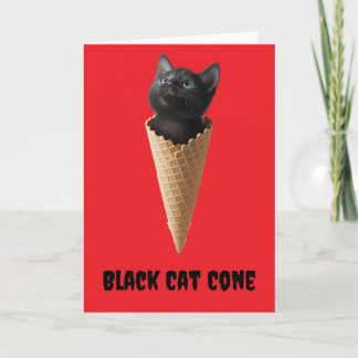 Black Cat Cone Karte