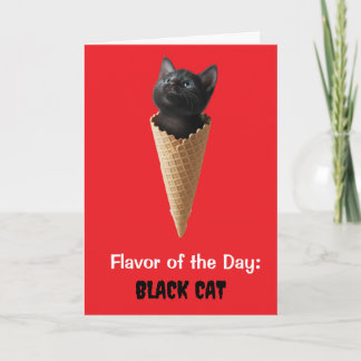 Black Cat Cone Karte