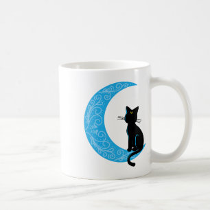 Black Cat Crescent Moon Sailor Mama Kaffeetasse