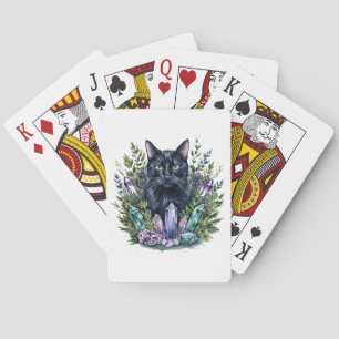 Black Cat Crystals Playing Cards Spielkarten