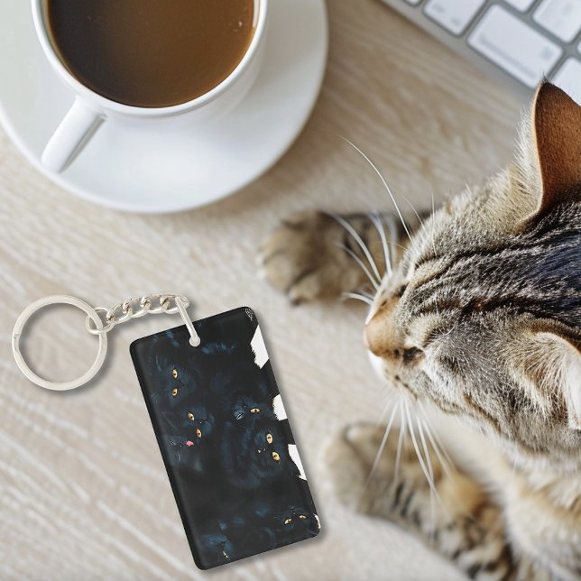 Black Cat Cuddle Schlüsselanhänger (Von Creator hochgeladen)