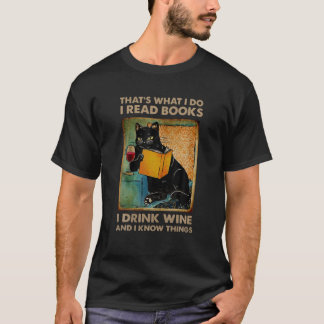 Black Cat Das ist, was ich lese Bücher, die ich tr T-Shirt