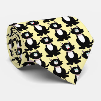 Black Cat Design Krawatte