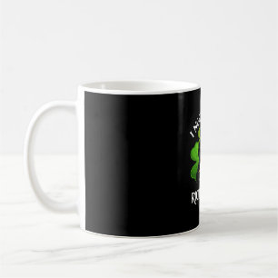 Black Cat Drink Beer St Patricks Day für Irish Kaffeetasse