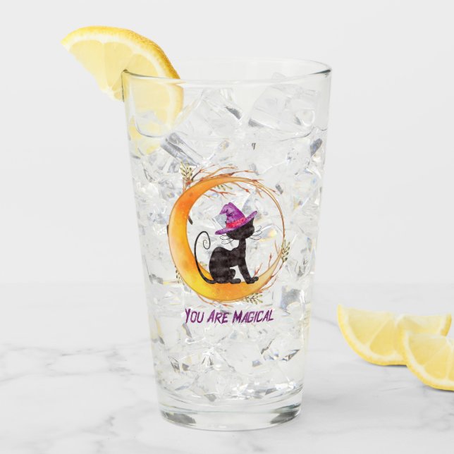 Black Cat - Du bist magisch Glas (Vorderseite Ice)