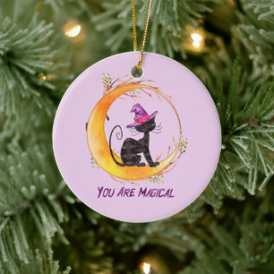 Black Cat - Du bist magisch Keramik Ornament