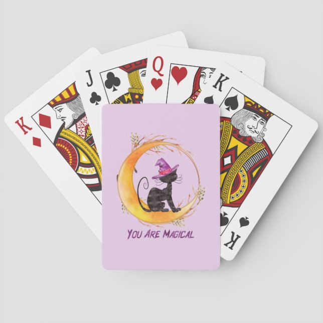 Black Cat - Du bist magisch Spielkarten (Rückseite)