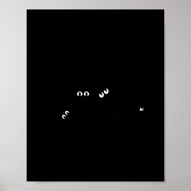 Black Cat Ew People Meowy Funny Cat Lover, Cat Dad Poster (Vorne)