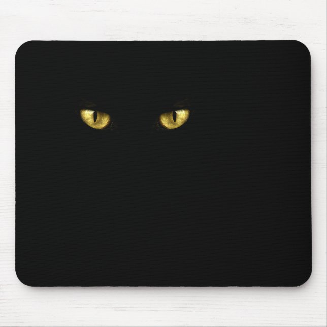 Black Cat Eyes Mousepad (Vorne)