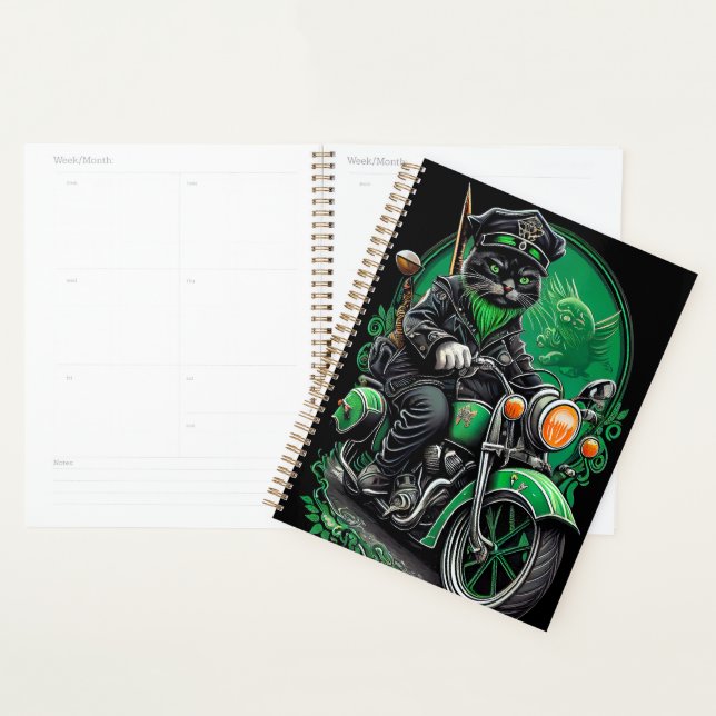Black Cat Fahrrad St. Patrick's Day Planer (Anzeige)