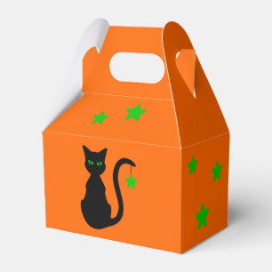 Black Cat Favor Box Geschenkschachtel