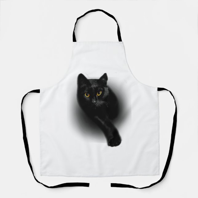Black Cat Feilnägel Schürze (Vorderseite)