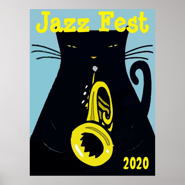 Black Cat Fest mit Trumpf Poster (Vorne)