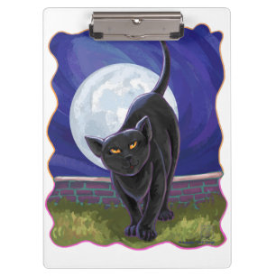 Black Cat Geschenke & Accessoires Klemmbrett