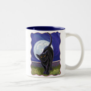 Black Cat Geschenke & Accessoires Zweifarbige Tasse