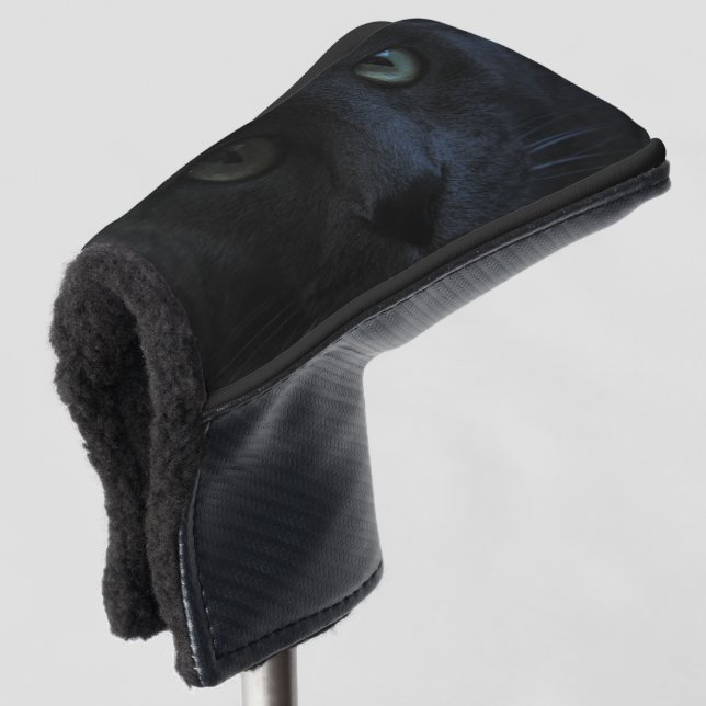 Black Cat Golf Head Cover Headcover (3/4 Vorderseite)