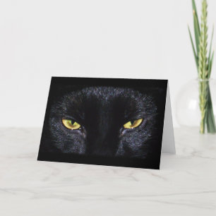 Black Cat Greeting Card Karte
