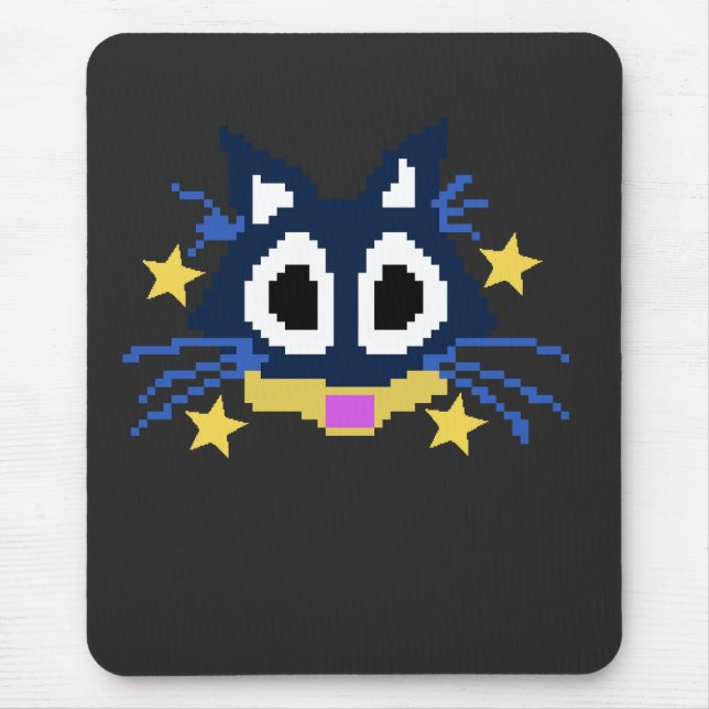 Black Cat Halloween Art - Spooky & Niedlich Mousepad (Vorne)