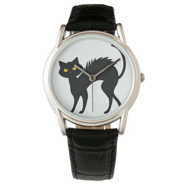 Black Cat Halloween - Black Cats T - Shirt Armbanduhr (Vorderseite)
