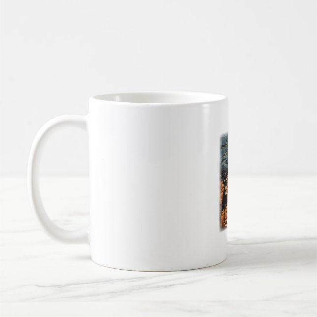 Black Cat Halloween Coquette Bow Katze Halloween C Kaffeetasse (Links)