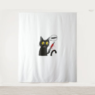 Black Cat Halloween Kostümkunstwerk Spichcraft Web Wandteppich