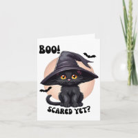 Black Cat Halloween Niedlich Vintag Black Kitten B