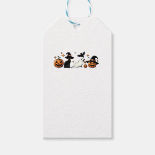 Black Cat Halloween Pumpkin Boo Ghost Witch Spooky Geschenkanhänger