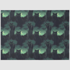 Black Cat Halloween Seidenpapier