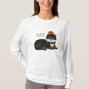 Black Cat Halloween Teirt T-Shirt