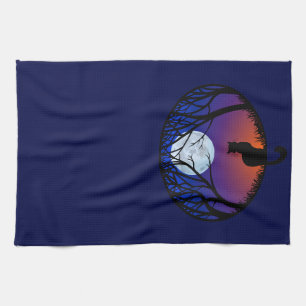 Black Cat Handtuch Black Cat Tea Handtücher Katze