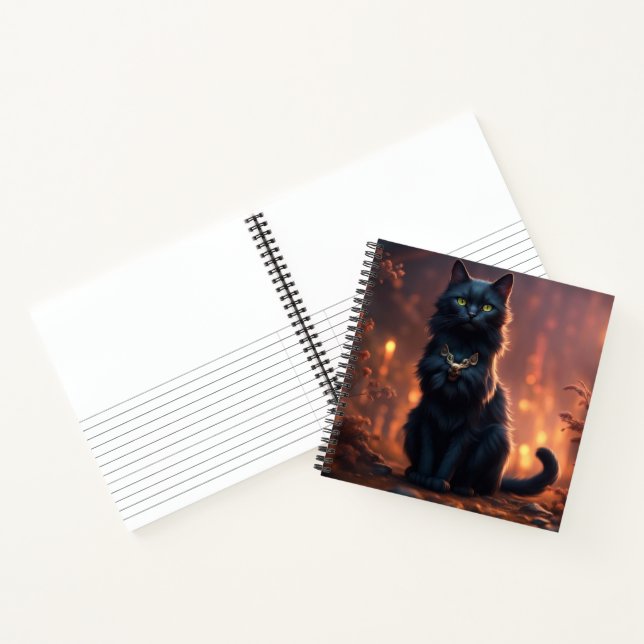 Black Cat Hardcover Notizbuch (Innenseite)