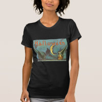 Black Cat Hexe Crescent Moon