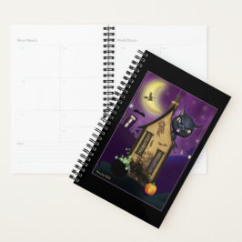 Black Cat Hexenhaus Art Day Planner Planer