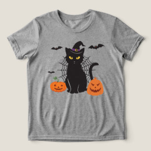 Black Cat Hexenhut Tri-Blend Shirt