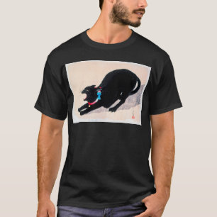 Black Cat Hissing Fine Art von Hiroaki Takahashi T-Shirt