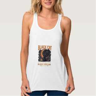 Black Cat Humane Society Halloween Halbmond L Tank Top