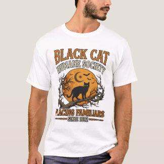Black Cat Humanitäre Gesellschaft Halloween Vollmo T-Shirt
