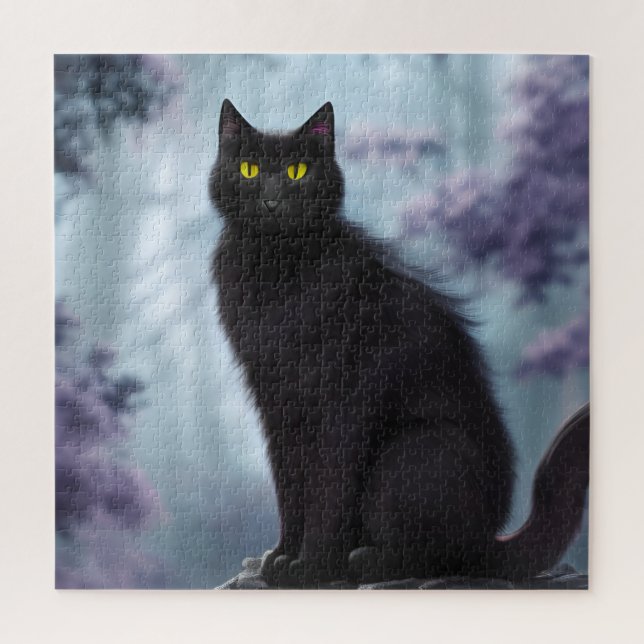 Black Cat Jigsaw Puzzle (Vertikal)
