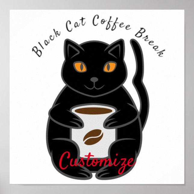 Black Cat Kaffee Break Thunder_Cove Poster (Vorne)