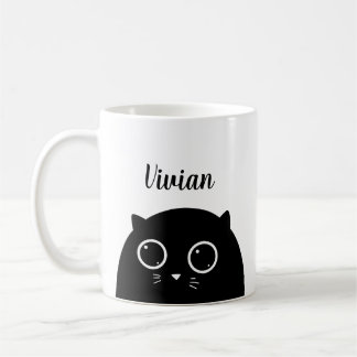 Black Cat Lover Individuelle Name Tasse