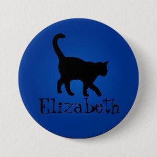 Black Cat Lover - Mein Name Button