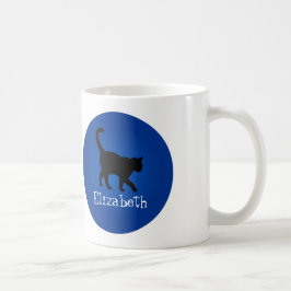 Black Cat Lover - Mein Name Tasse