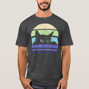 Black Cat Lover Vintag Retro Style Cats Niedlich K T-Shirt