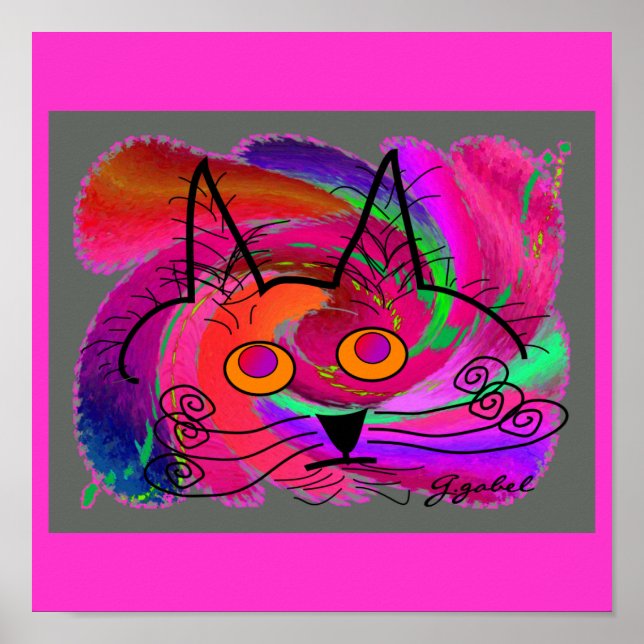 Black Cat Lovers Kunstwerke Poster (Vorne)