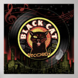 Black Cat LP Art Deco Poster<br><div class="desc">Bist du die coolste Katze in der Gegend? Das denken wir! ..und schuf die ultimative Aussage in Stimmung und Musik. Die Kombination aus mysteriöser Katzenlehre und glattem Musiklabel wird Ihre Freunde überraschen, wo Sie es got haben... Gönnen Sie sich ein cooles Design mit dieser Black Cat Platten, die in einer...</div>