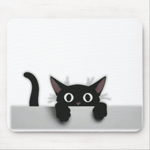 Black Cat Maus Pad Mousepad