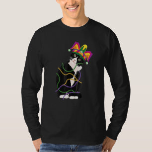 Black Cat Meow Mardi Gras Mask Lilie Cat Wo T-Shirt